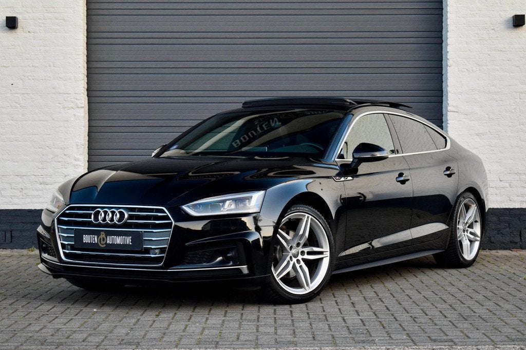 Audi A5 Sportback 35 TFSI Sport S-line edition | Pano | ACC, Auto's, Audi, Gebruikt, 4 cilinders, Zwart, Origineel Nederlands