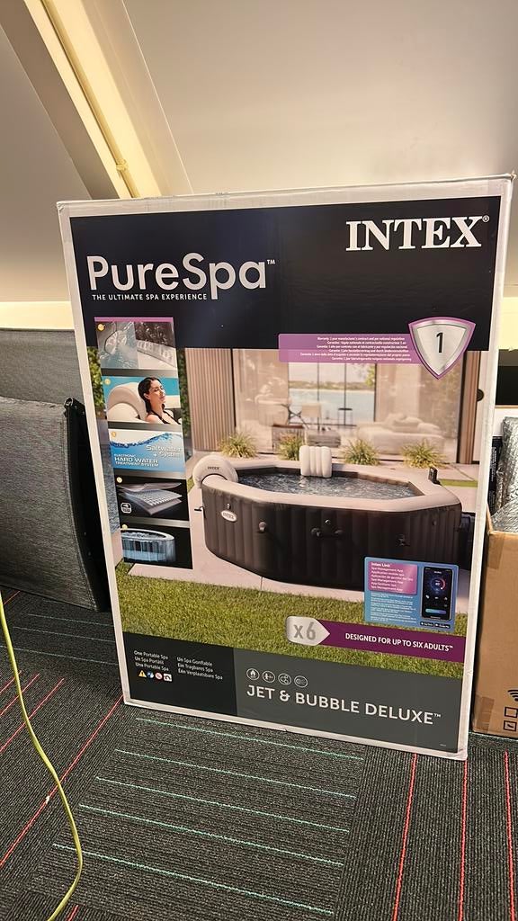 Intex purespa opblaasbare jacuzzi met jets en bubbles, Ophalen, Gebruikt, Filter, Opblaasbaar