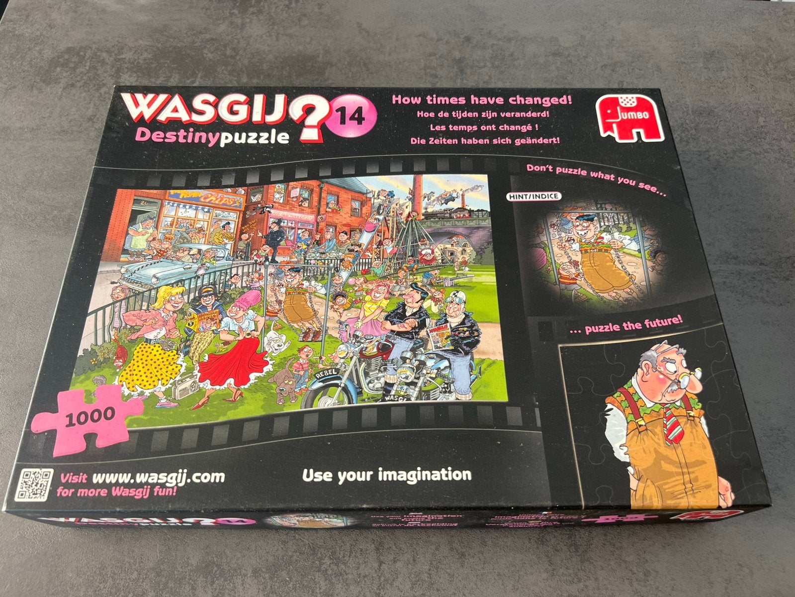 Wasgij destiny puzzel 1000 stukjes How times have changed, Ophalen of Verzenden, 500 t/m 1500 stukjes, Zo goed als nieuw