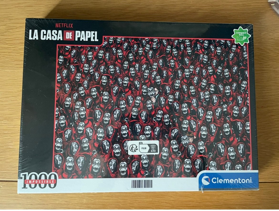 Nieuw puzzel la casa de papel 1000 stuks clementoni, Ophalen of Verzenden, 500 t/m 1500 stukjes, Nieuw, Legpuzzel
