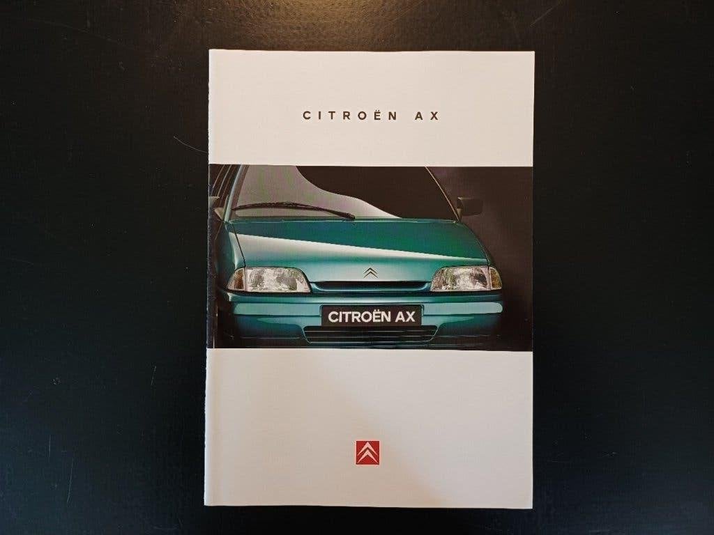 CITROËN AX 1995 mooie folder / brochure, Ophalen of Verzenden, Zo goed als nieuw, Citroën