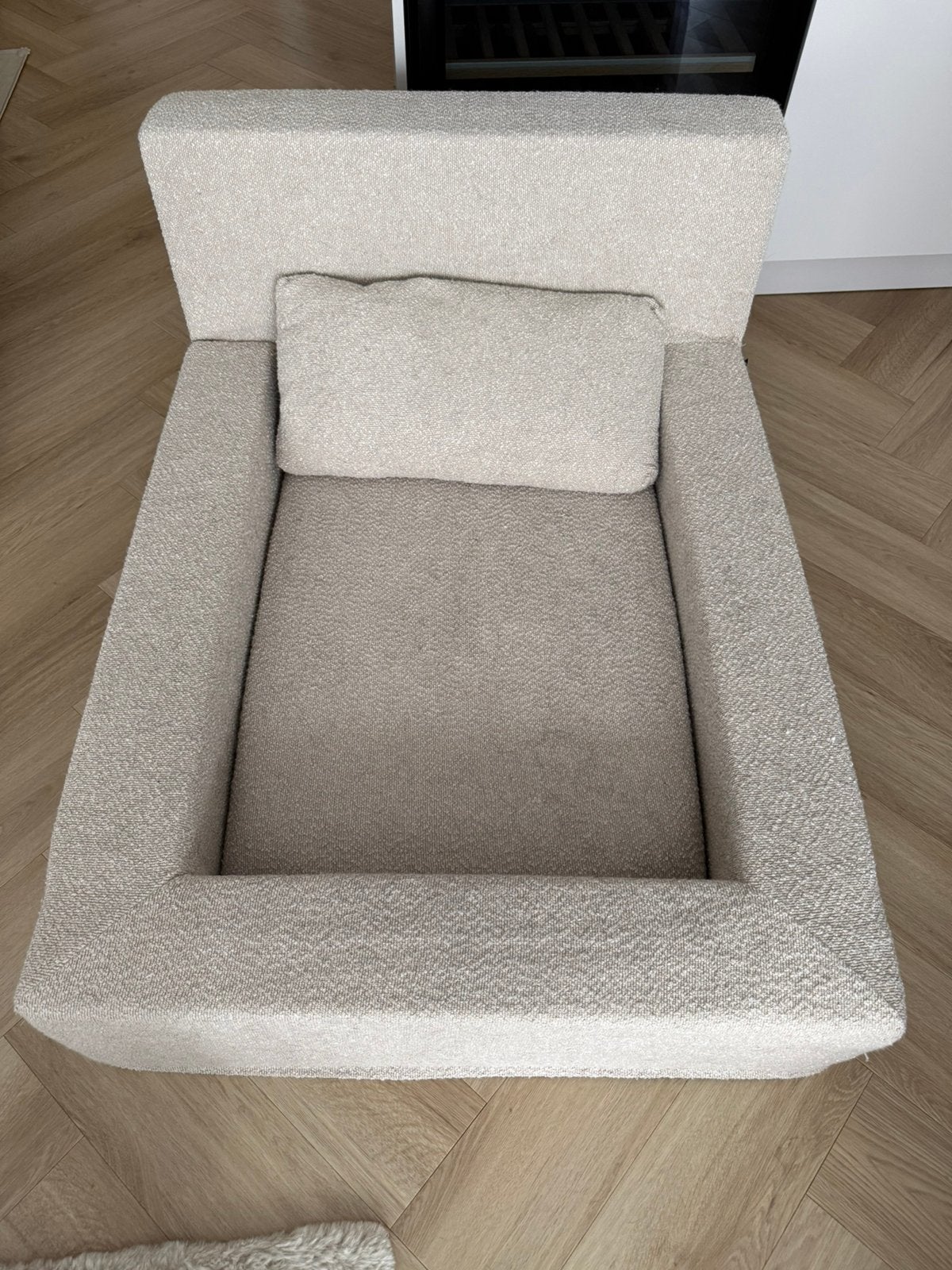Supremedogs beige hondenbed L 108x82x52 cm, Ophalen, Zo goed als nieuw
