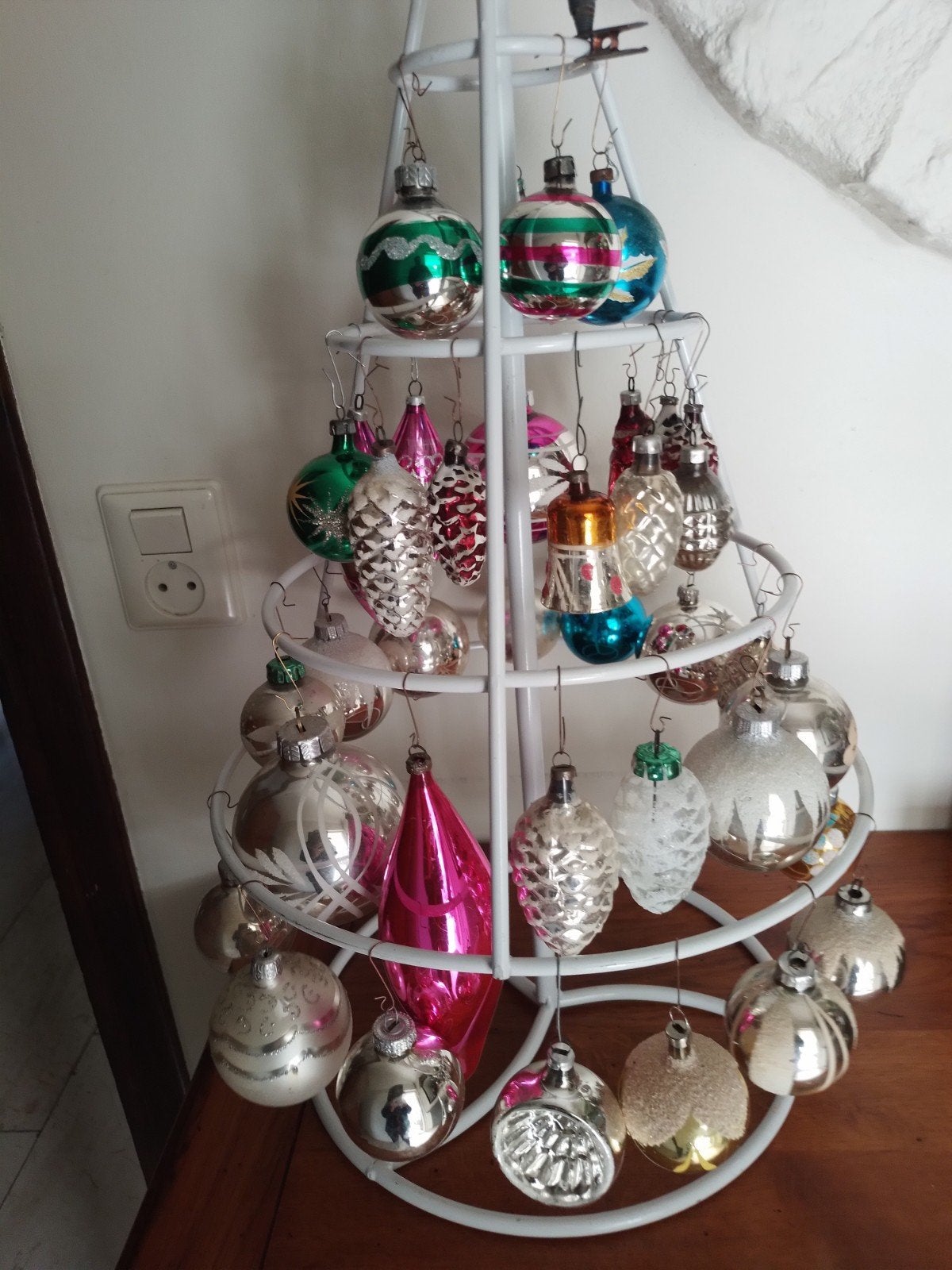 Vintage 39  oude kerstballen zonder kerstboompje, Diversen, Ophalen of Verzenden