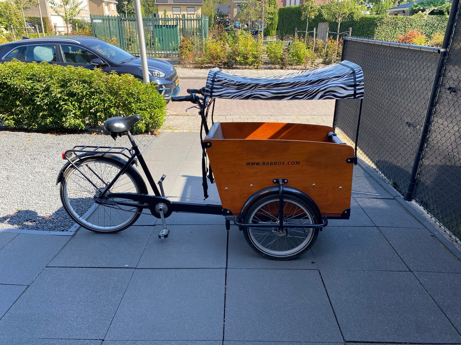 Babboe Big Bakfiets met Huif en Bankjes, Overige merken, Gebruikt, Huif, 3 kinderen