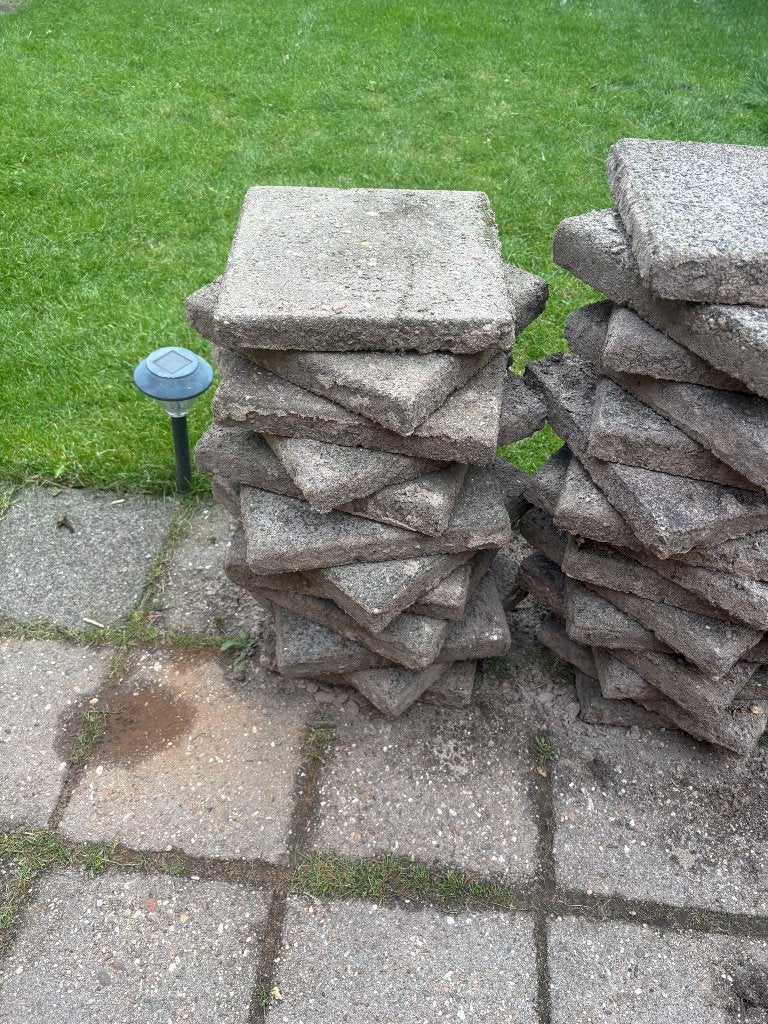 Tuin tegels, Ophalen, Gebruikt, Minder dan 5 m², Beton