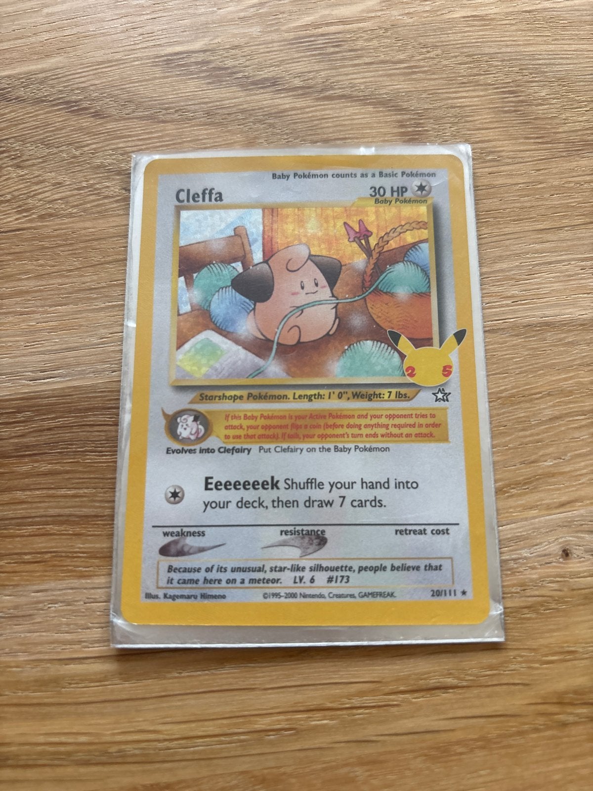 Cleffa Pokémon kaart (20/111) Celebrations, Ophalen, Zo goed als nieuw, Losse kaart
