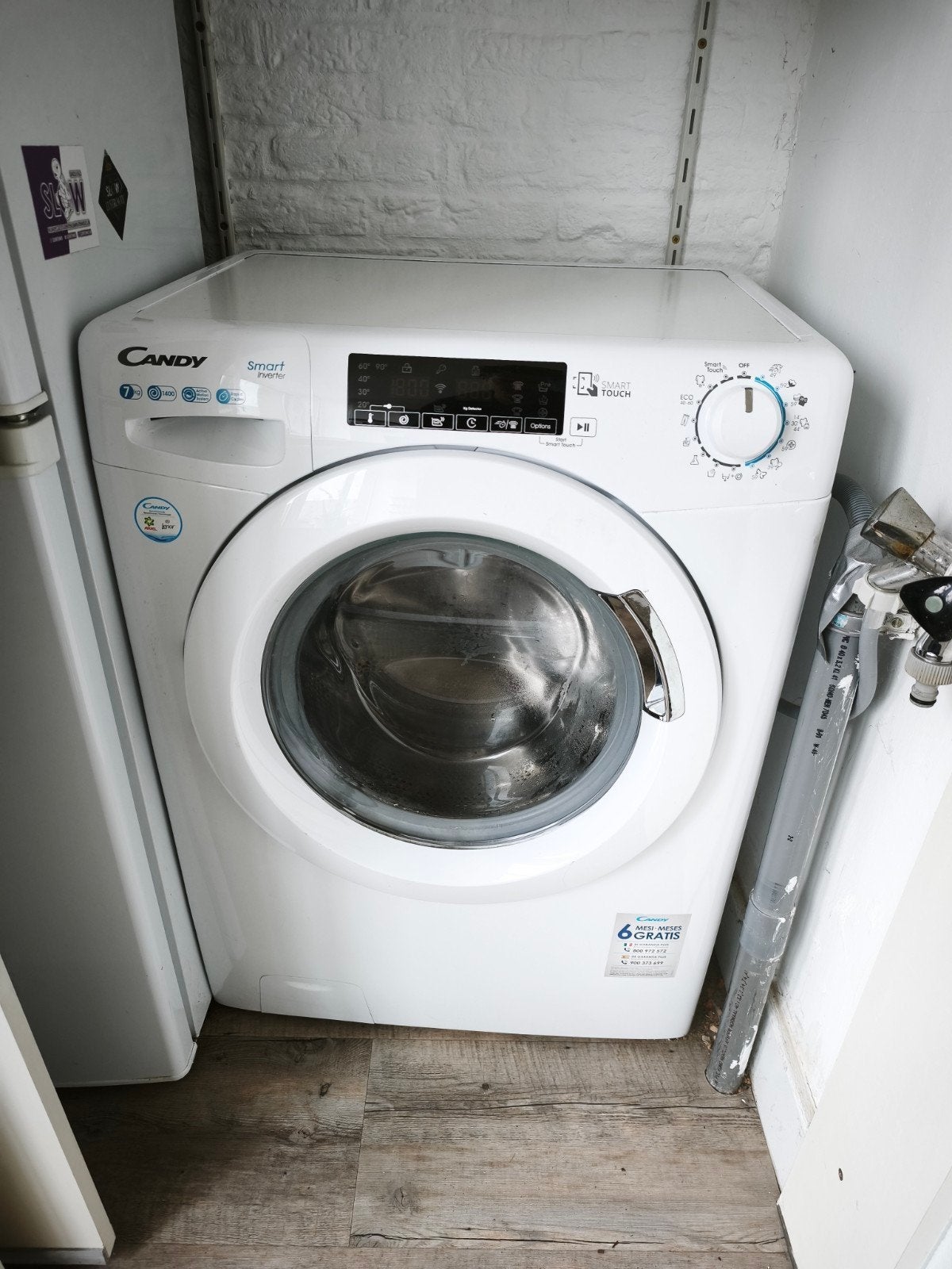 Wasmachine Candy Smart CS 147TXME/1-S, Witgoed en Apparatuur, Wasmachines, Ophalen, Gebruikt, Minder dan 85 cm, 1200 tot 1600 toeren