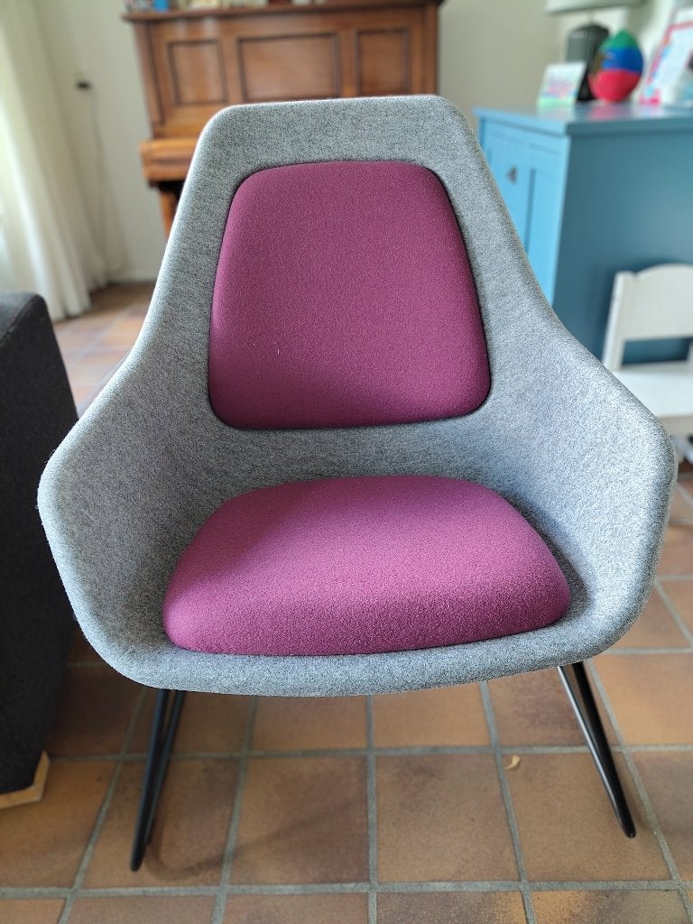 Vepa Felt Relax Designfauteuil - Nieuwprijs €800-€1.000, Ophalen, Kunststof, Zo goed als nieuw, Eén