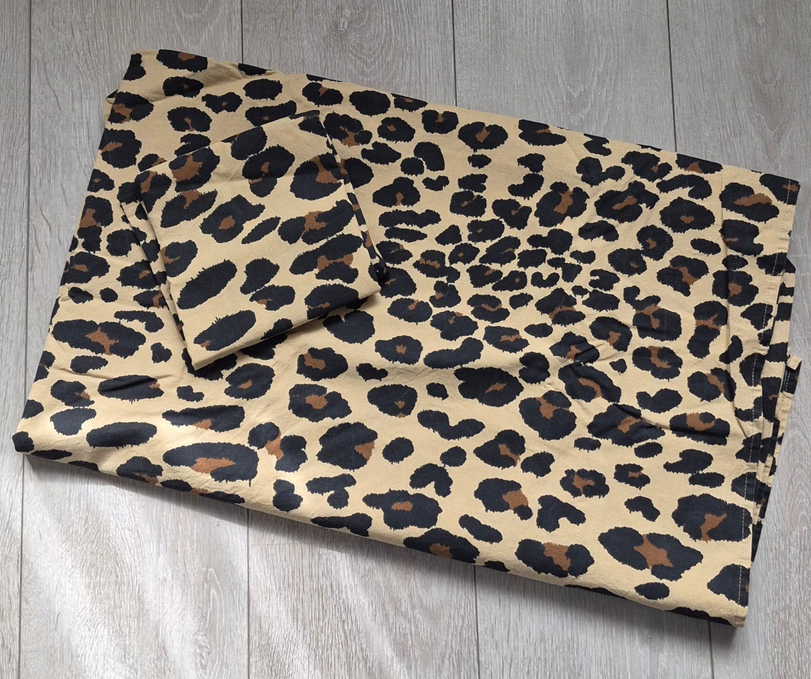 Leopard print dekbedovertrek met kussensloop, Overige merken, Nieuw, Ophalen of Verzenden, Meerkleurig