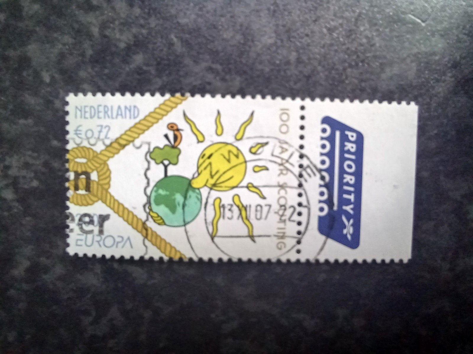 Nederlandse postzegel (147) Priority 100 jaar scouting, Ophalen, Na 1940, Gestempeld