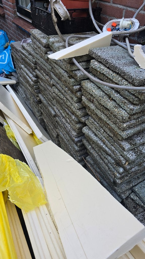 Stoeptegels gratis afhalen, Ophalen, Gebruikt, Overige typen, 10 m² of meer