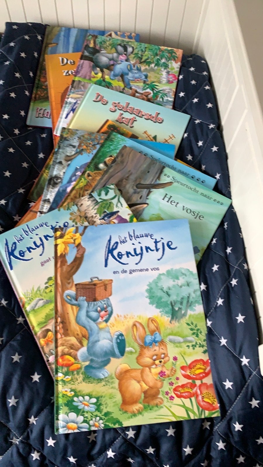 Kinderboeken collectie: Het blauwe konijntje & meer, Ophalen of Verzenden, Gelezen, Sprookjes