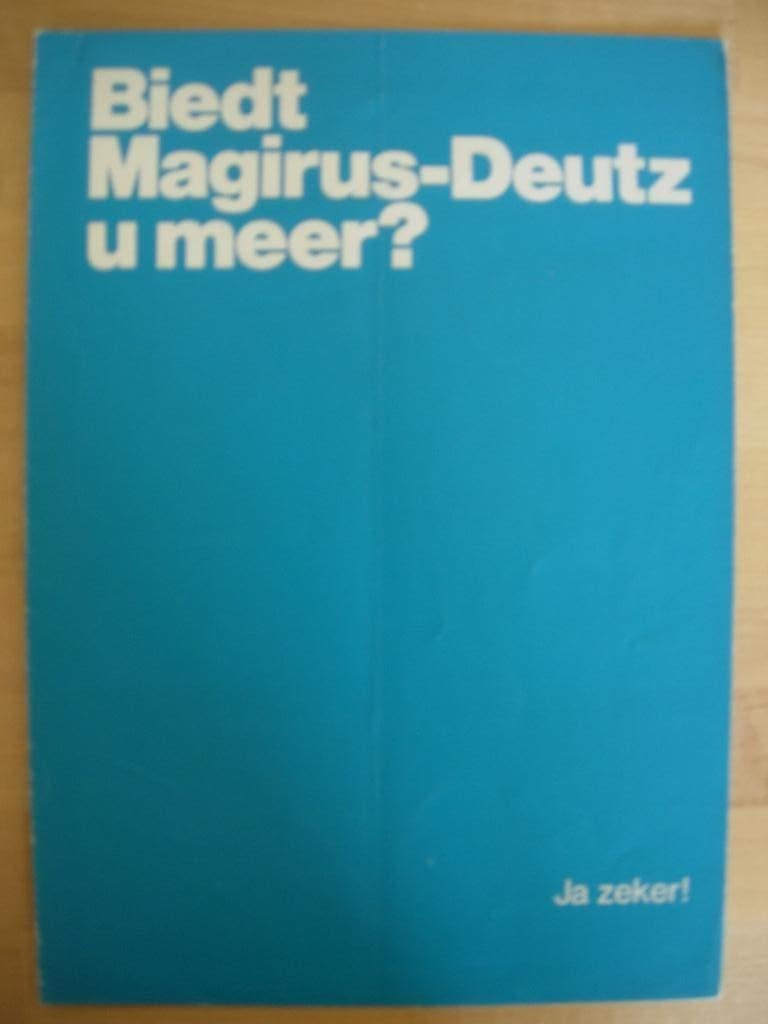 Magirus Deutz Programma Brochure ca 1972, Gelezen, Magirus, Ophalen of Verzenden, Overige merken