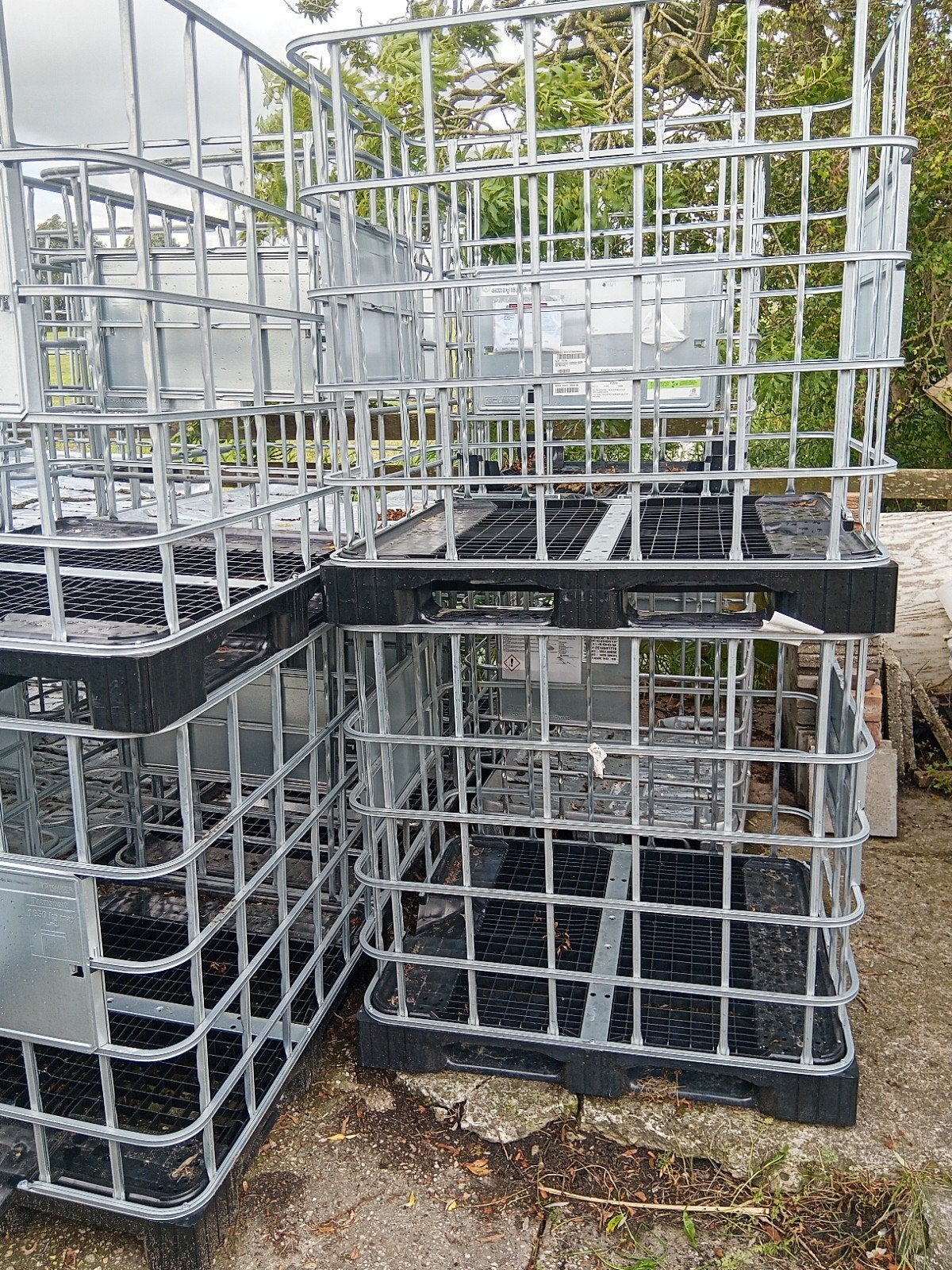 Ibc krat kooien stookhout kratten gebracht, Ophalen, Gebruikt, 100 cm of meer, 60 cm of meer
