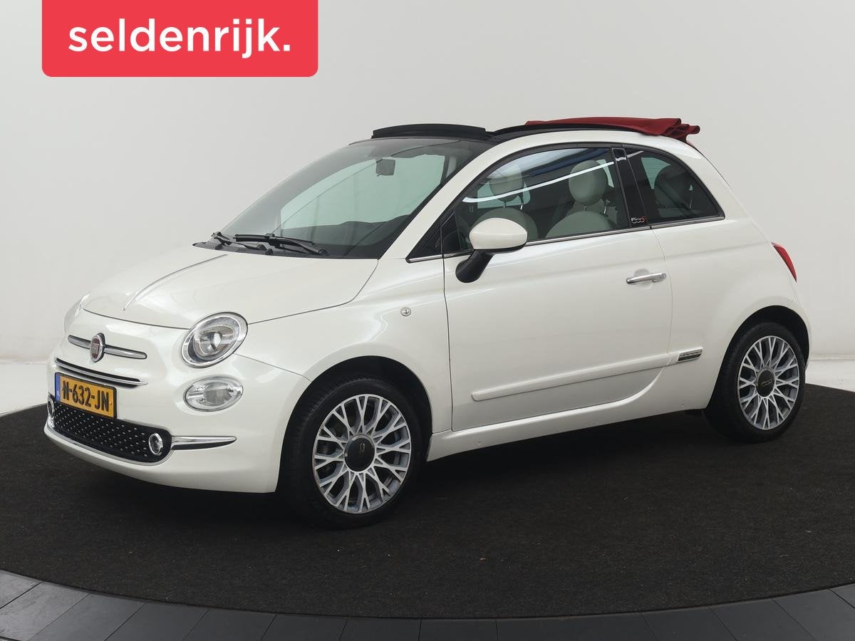 Fiat 500C 1.0 Hybrid Launch Edition | Vouwdak | Leder | Blue, Auto's, Voorwielaandrijving, Stof, Euro 6, Cabriolet