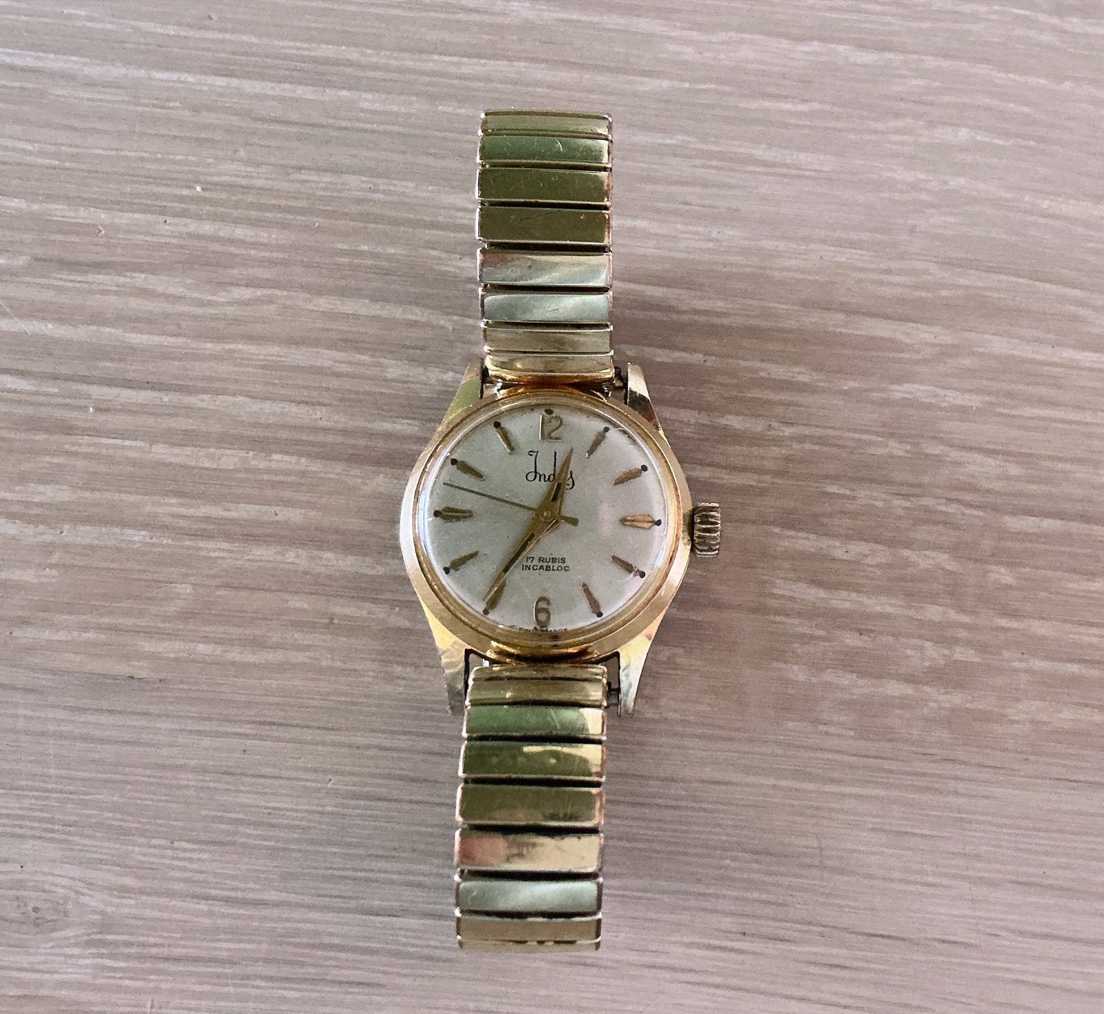 Indus vintage dames horloge - doublé, mechanisch, Zwitsers, Overige merken, Overige materialen, Met bandje, Polshorloge