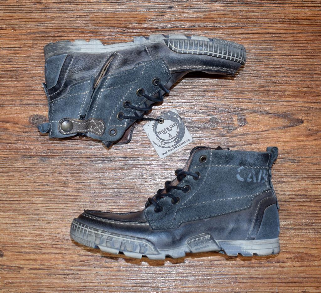 YELLOW CAB - leren boots Lagoon Dk Grey - maat 33, Schoenen, Nieuw, Ophalen of Verzenden, Jongen