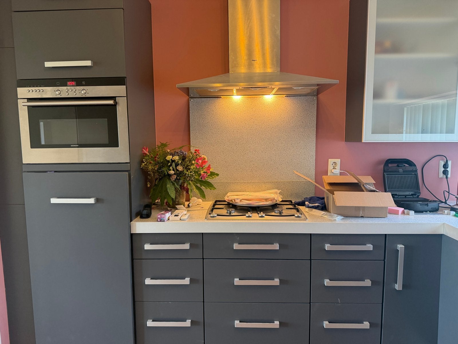 Metalen handgrepen Bruynzeel keuken, zilver mat 224mm, Zilver, Ophalen of Verzenden, Metaal, Overige merken