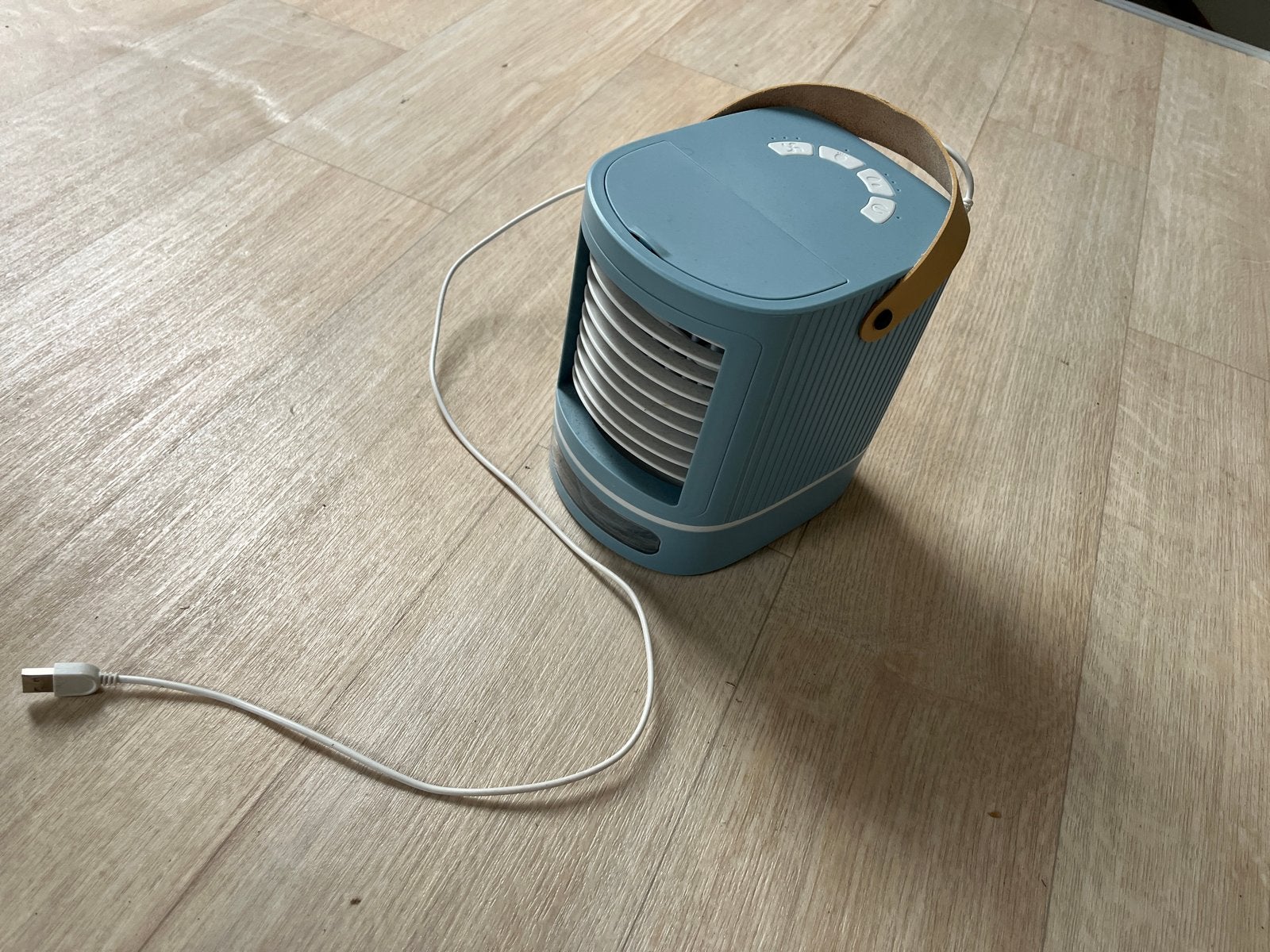 2x USB Ventilatoren met Vochtverspreiding - Nor-Tec Aircoole, Ophalen of Verzenden, Zo goed als nieuw, Tafelventilator
