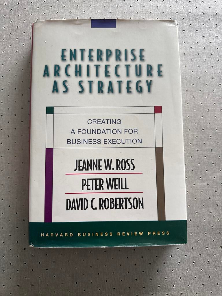 Enterprise Architecture as Strategy, Boeken, Studieboeken en Cursussen, Ophalen of Verzenden, Gamma, Gelezen, HBO