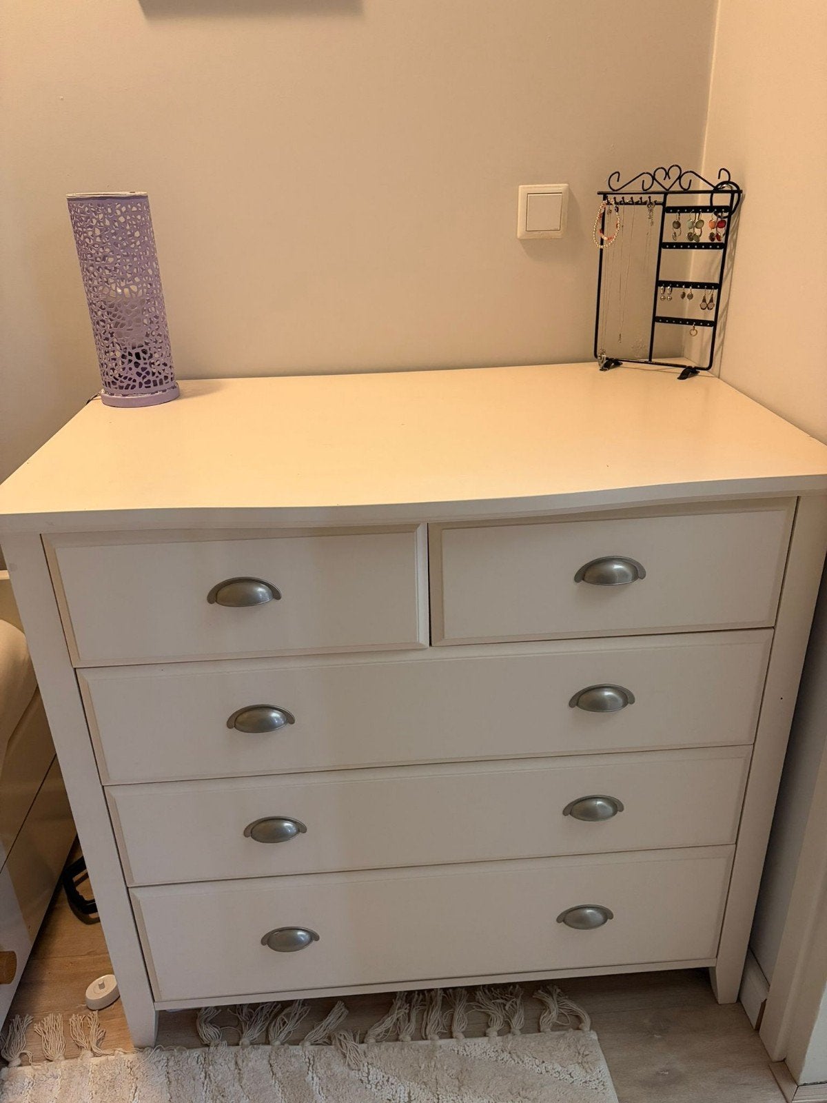 Nette vrij forse witte ladekast/commode/dressoirkast., Ophalen, 50 tot 100 cm, 3 of 4 laden, Minder dan 100 cm