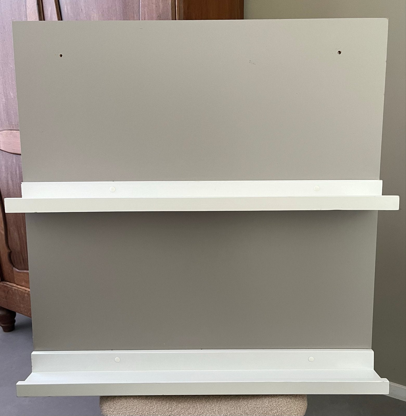 Witte wandplanken (2 stuks), Ophalen, Gebruikt