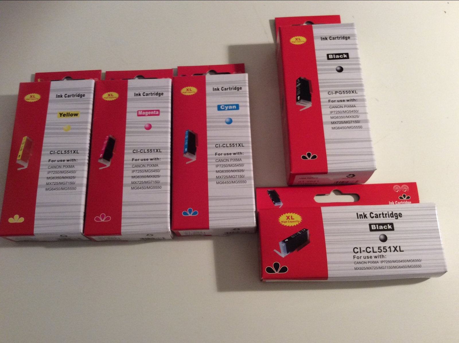 Nieuwe Canon PG-550XL & CL-551XL Inktpatronen Set, Computers en Software, Printerbenodigdheden, Ophalen of Verzenden, Nieuw, Cartridge