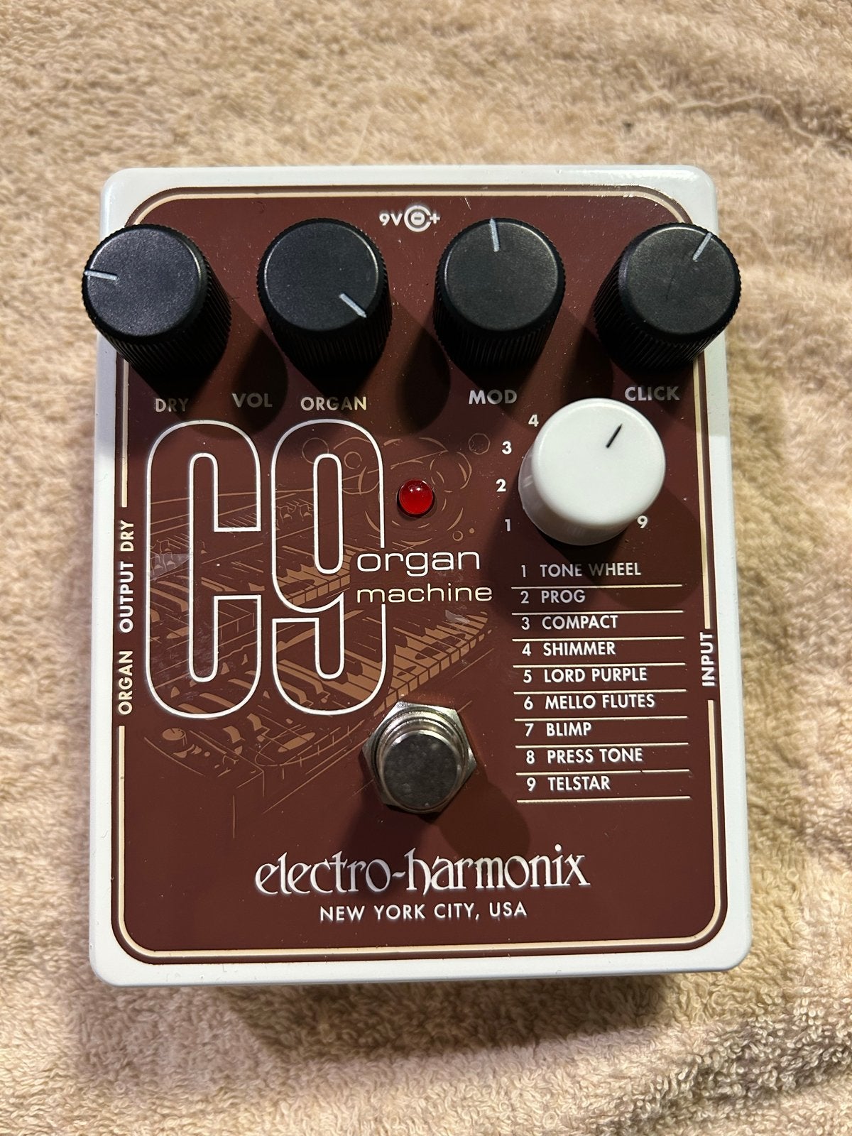 Electro-Harmonix C9 Organ Machine Gitaar Pedaal, Ophalen of Verzenden, Zo goed als nieuw, Overige typen