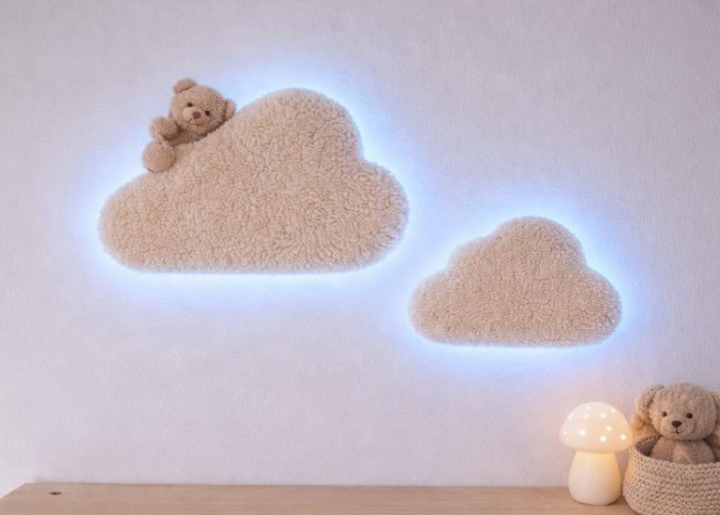 Wolkenlampjes / dreamlights beige baby- of kinderkamer, Kinderen en Baby's, Kinderkamer | Inrichting en Decoratie, Nieuw, Lamp