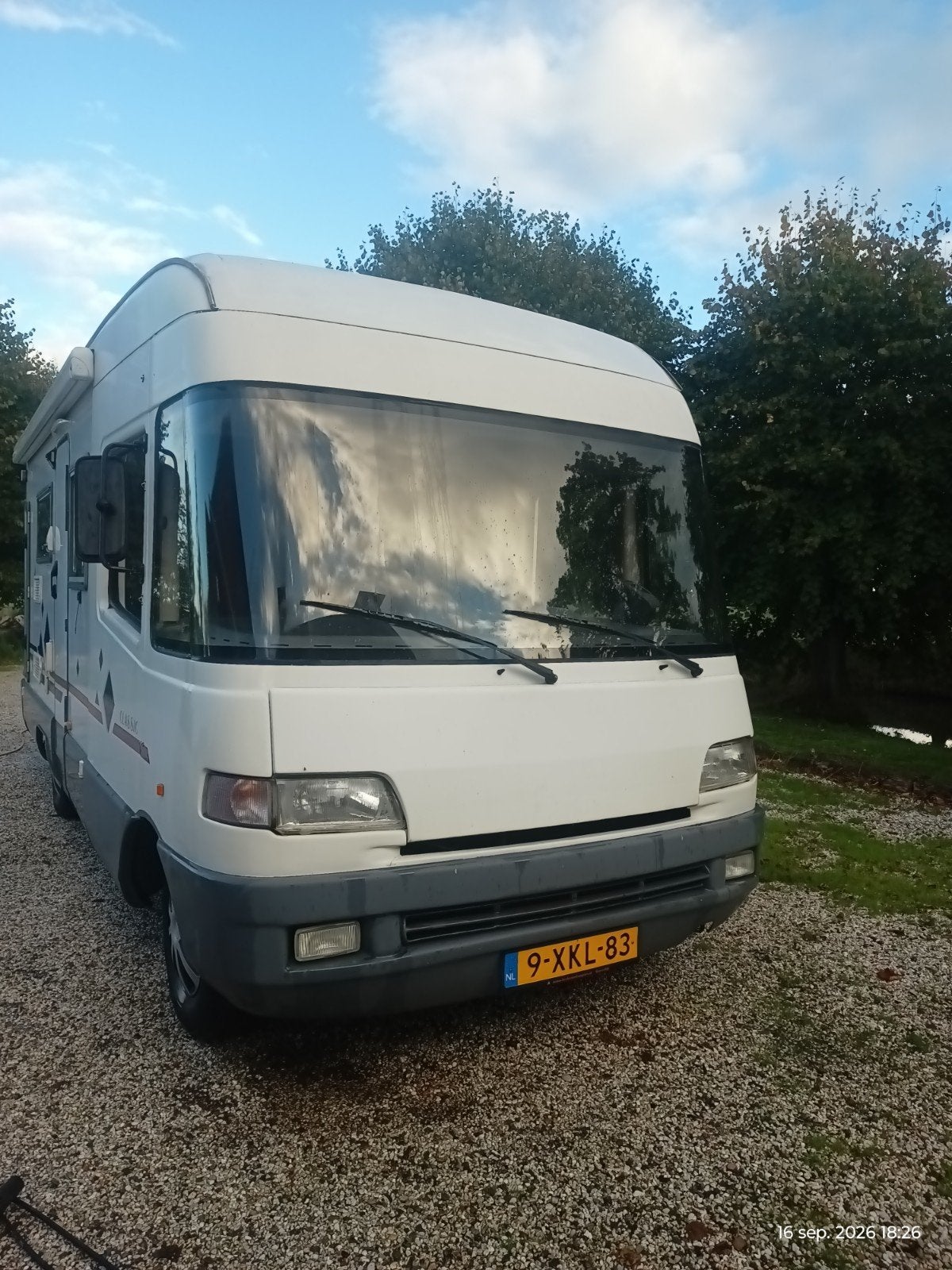 instap model camper, Buscamper of Camperbus, Ringverwarming, Fiat, Fietsendrager