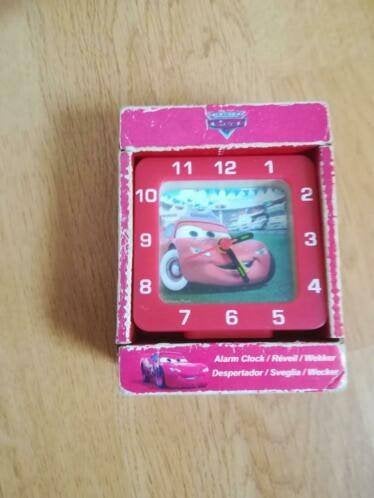 Cars klokje met originele verpakking, Rood, Ophalen of Verzenden, Zo goed als nieuw, Klok