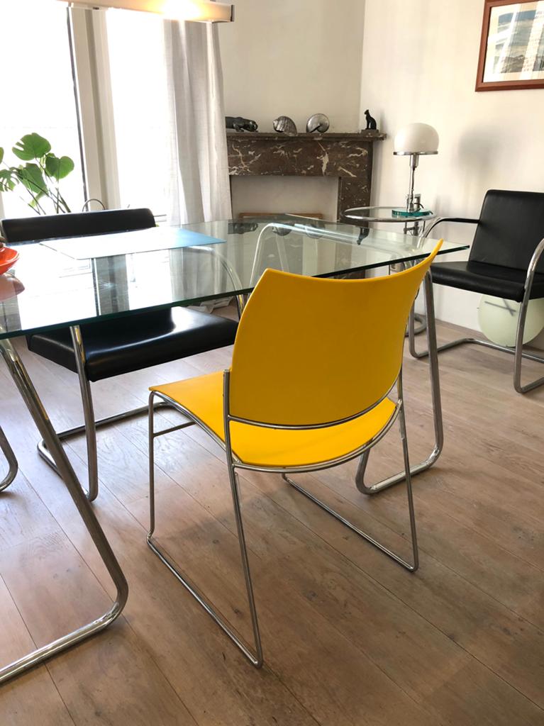 Buro/eetkamer en bijzetstoel, Ophalen of Verzenden, Overige kleuren, Kunststof