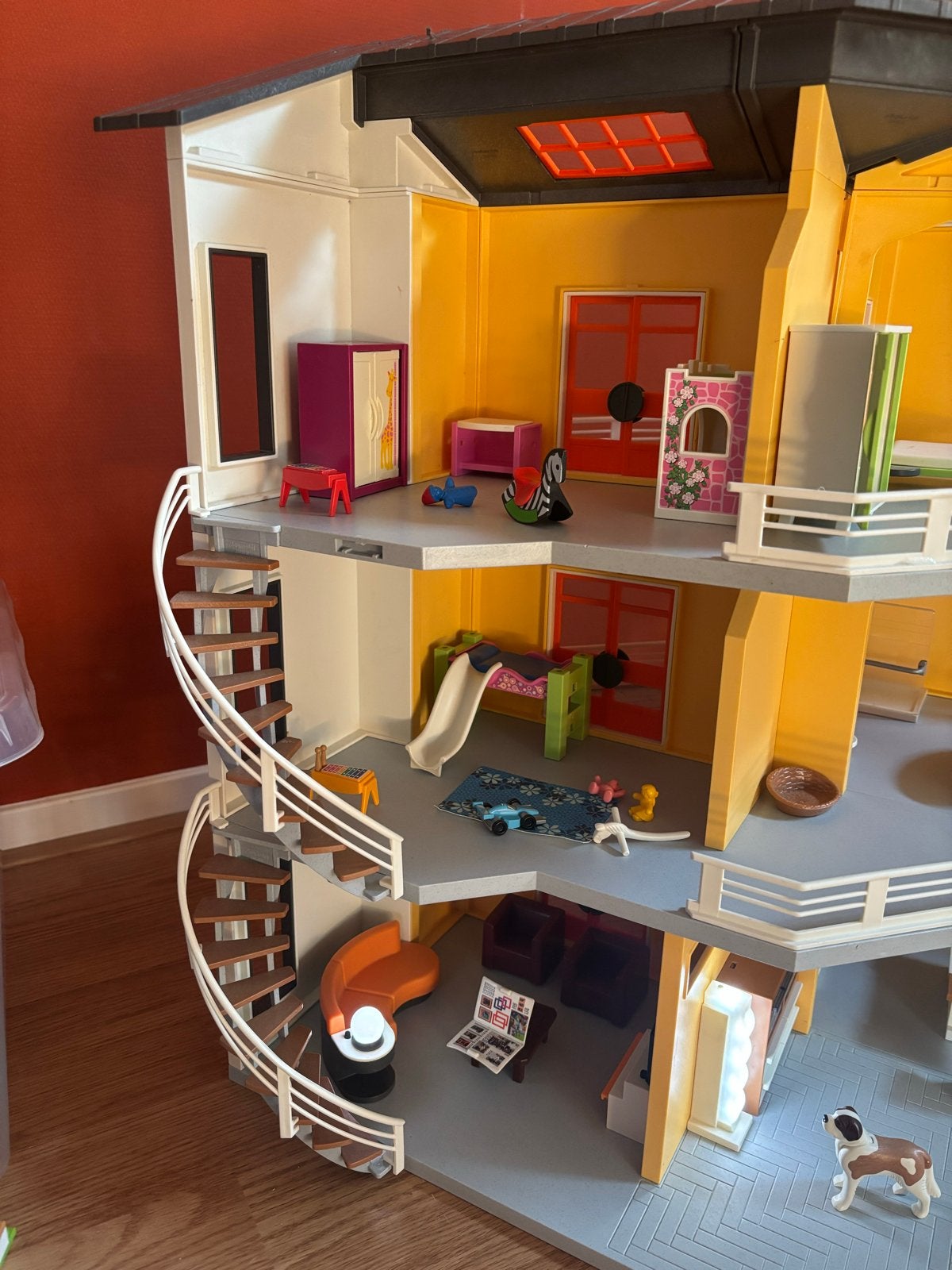 Playmobil woonhuis met accessoires en figuren, Ophalen, Gebruikt, Gebouw, Complete set