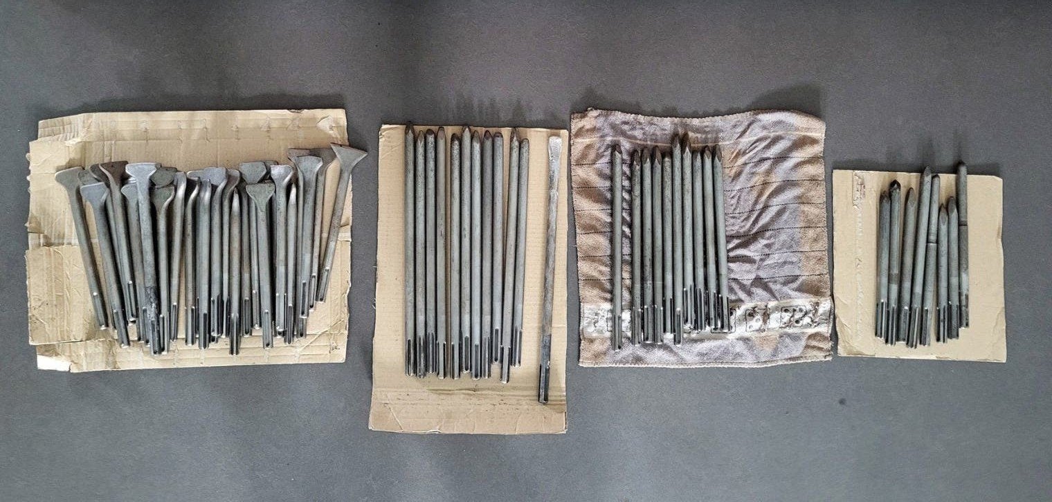 Diverse SDS-max beitels (60 stuks), Ophalen of Verzenden, Gebruikt