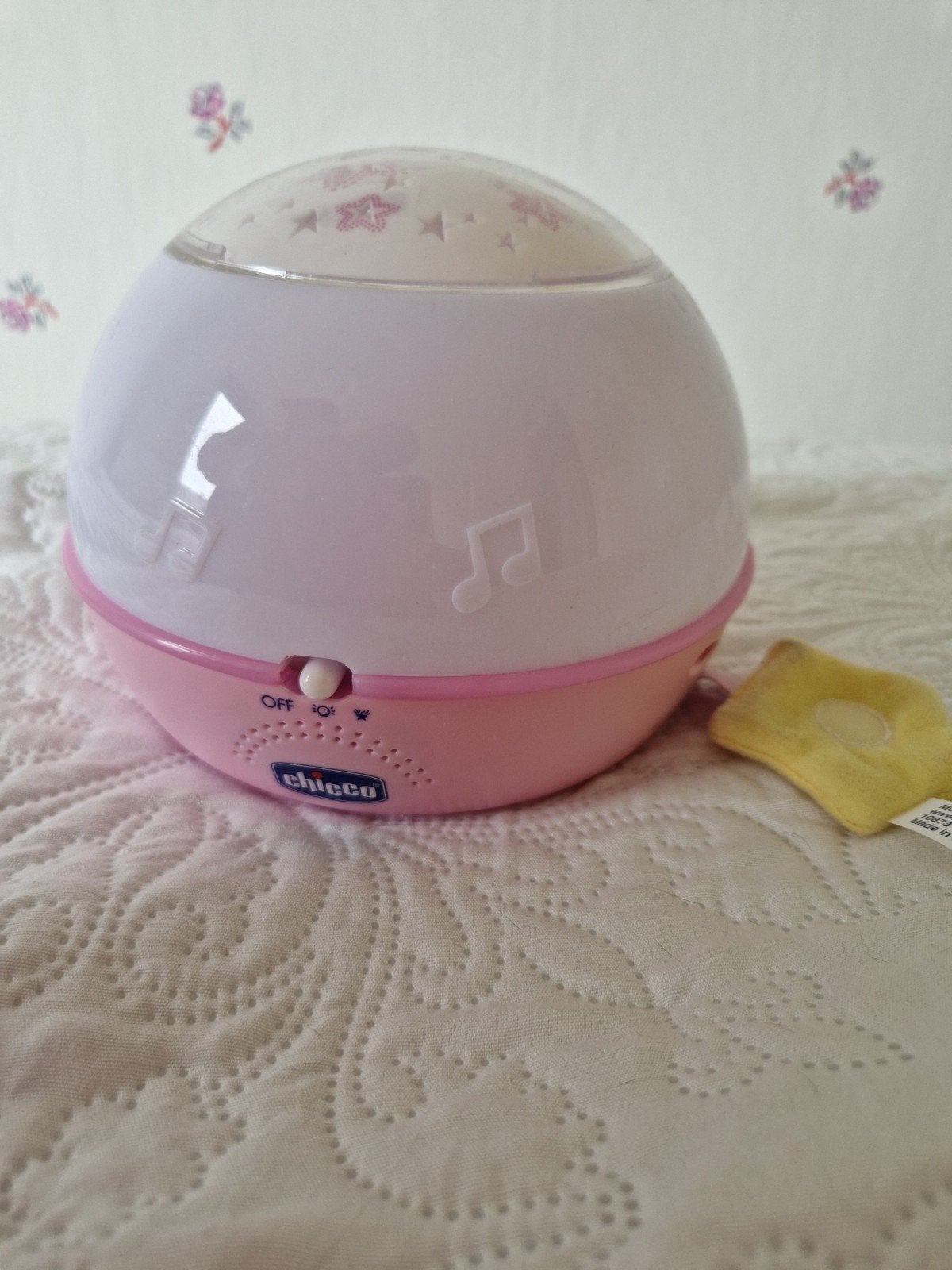 Chicco Sterrenprojector en Muzieklamp Roze, Ophalen of Verzenden, Gebruikt