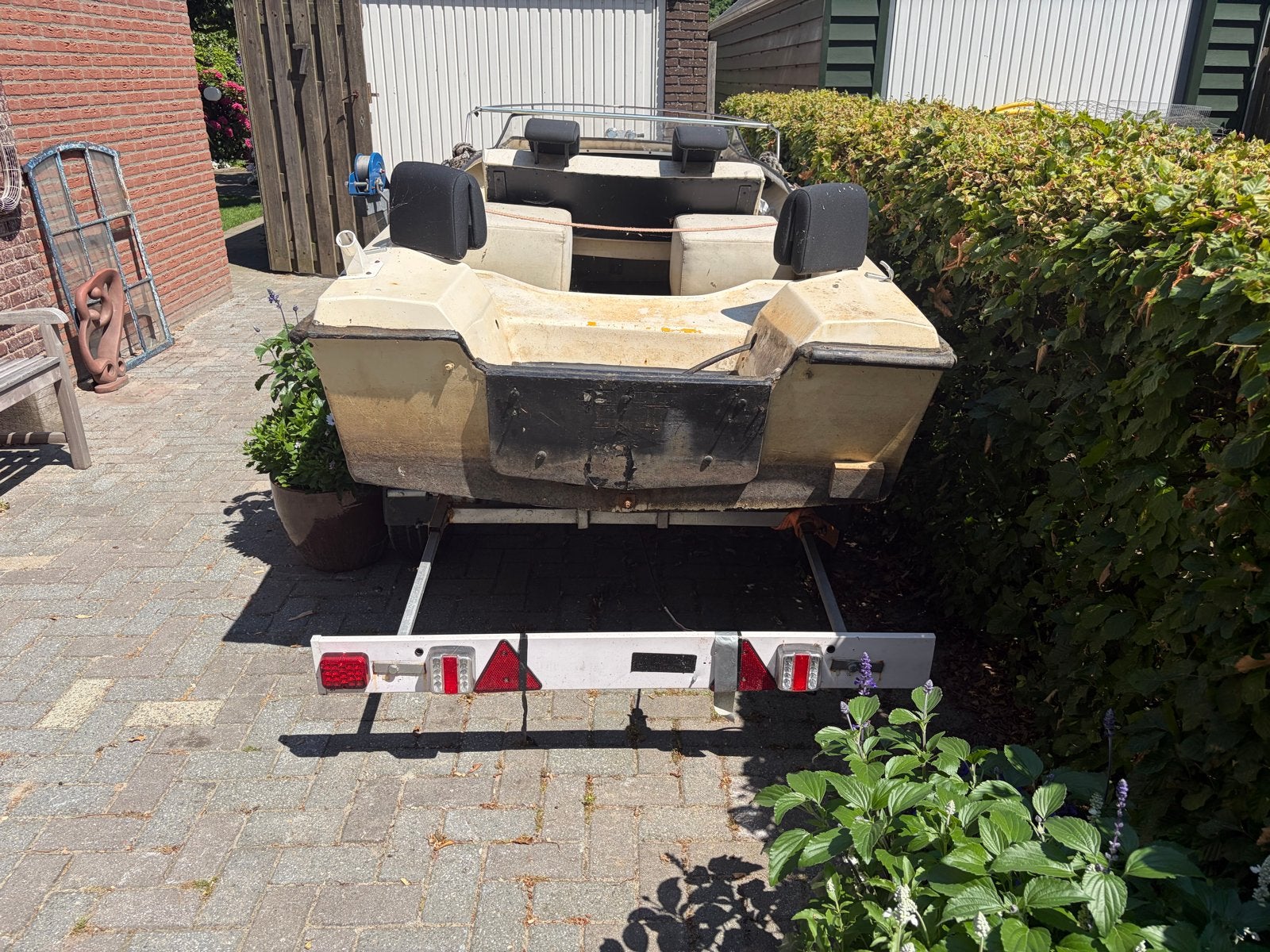 Opknapper Sloep/Motorboot met Trailer, Ophalen, Gebruikt