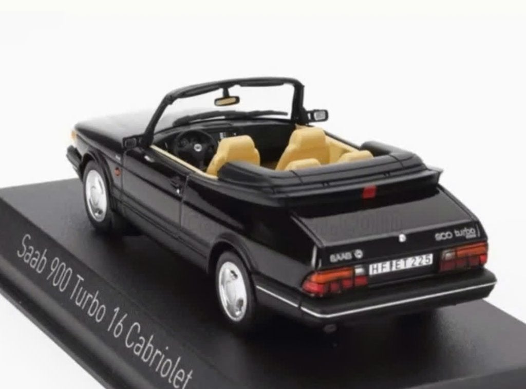 Saab 900 Turbo cabrio '92 zwart schaal 1:43 NOREV Ref 810045, Hobby en Vrije tijd, Verzenden, Nieuw, Auto, Norev