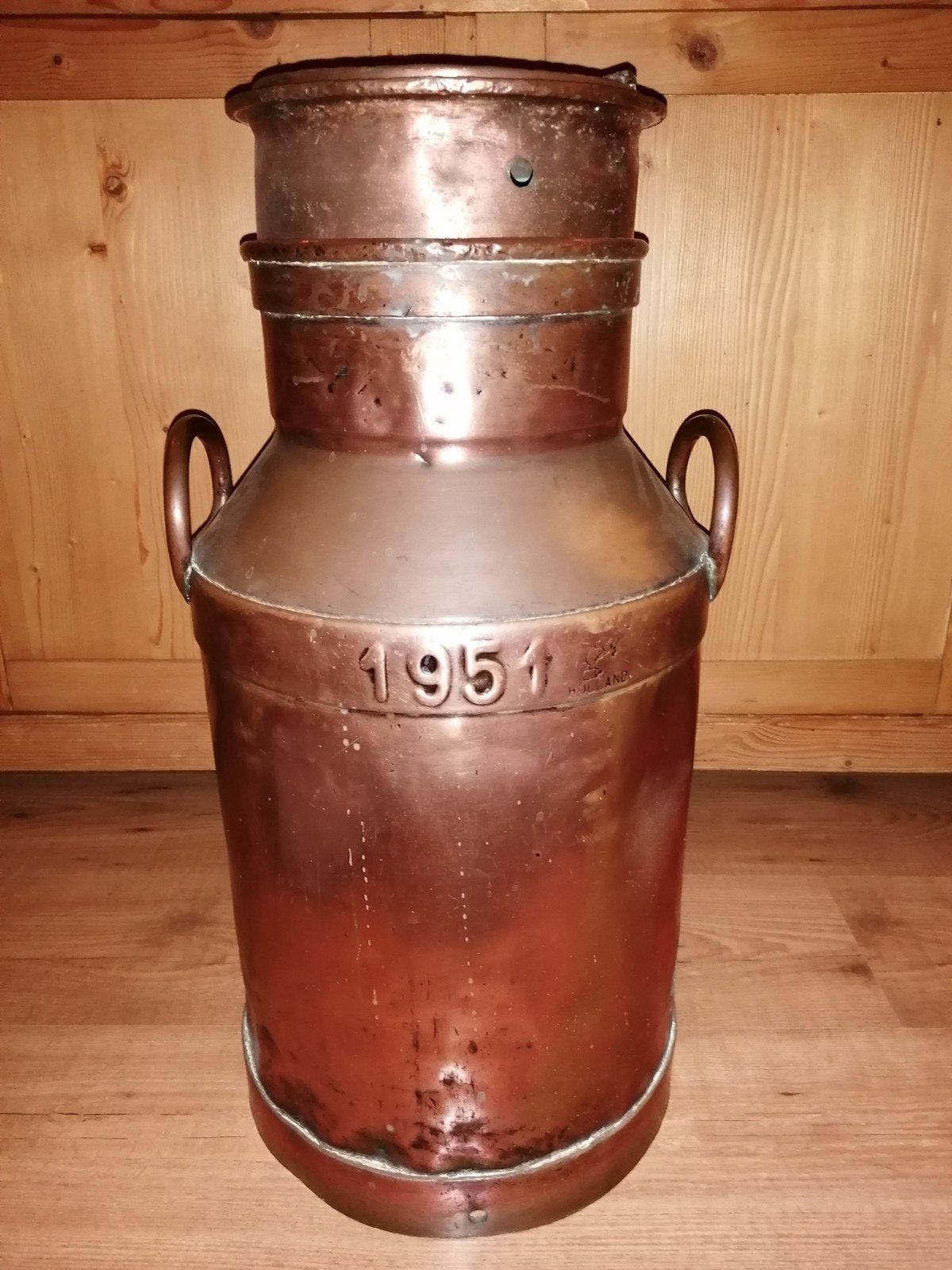 Verkoperde melkbus 1951 de vechtstreek met deksel, Ophalen