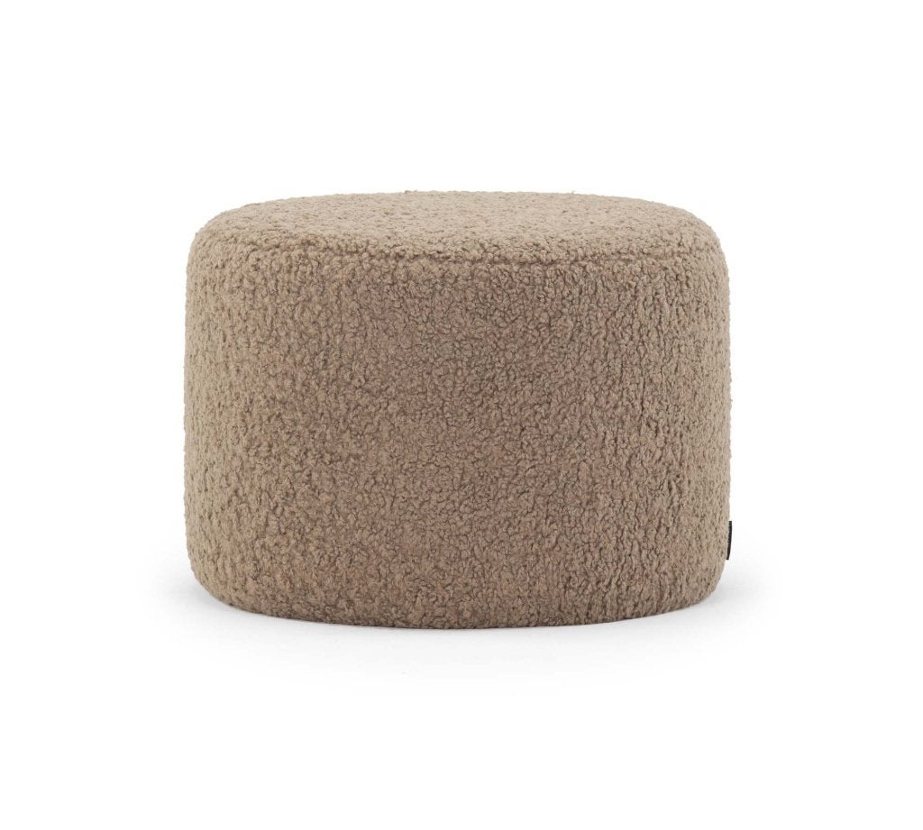 Poef No. 9 Kleur: Glore Mole Sofacompany hocker, Ophalen, Minder dan 50 cm, Rond, Minder dan 50 cm