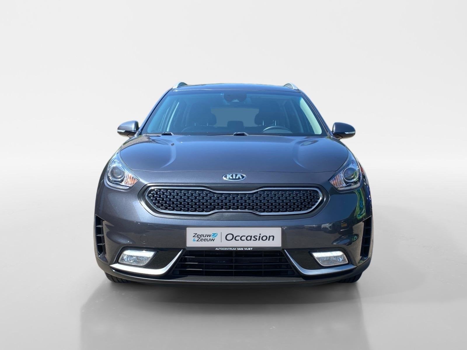 Kia Niro 1.6 GDi Hybrid DynamicLine | Climate Control | Navi, Auto's, 12 maanden, Gebruikt, Euro 6, Leder en Stof
