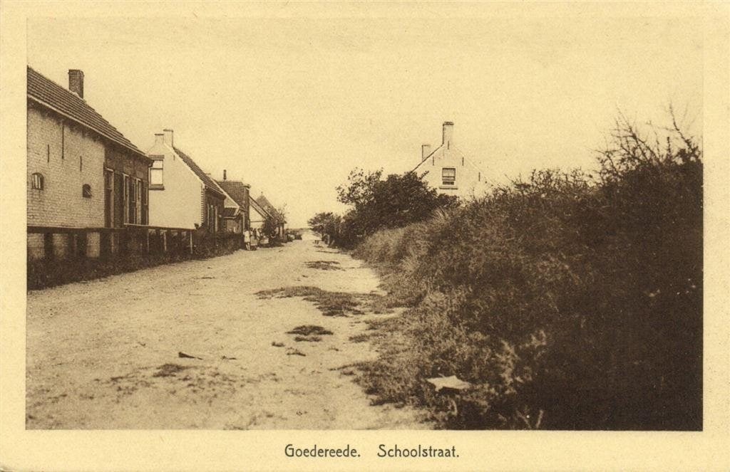 Goedereede. Schoolstraat. - ongelopen, Ophalen of Verzenden, 1920 tot 1940, Ongelopen, Zuid-Holland