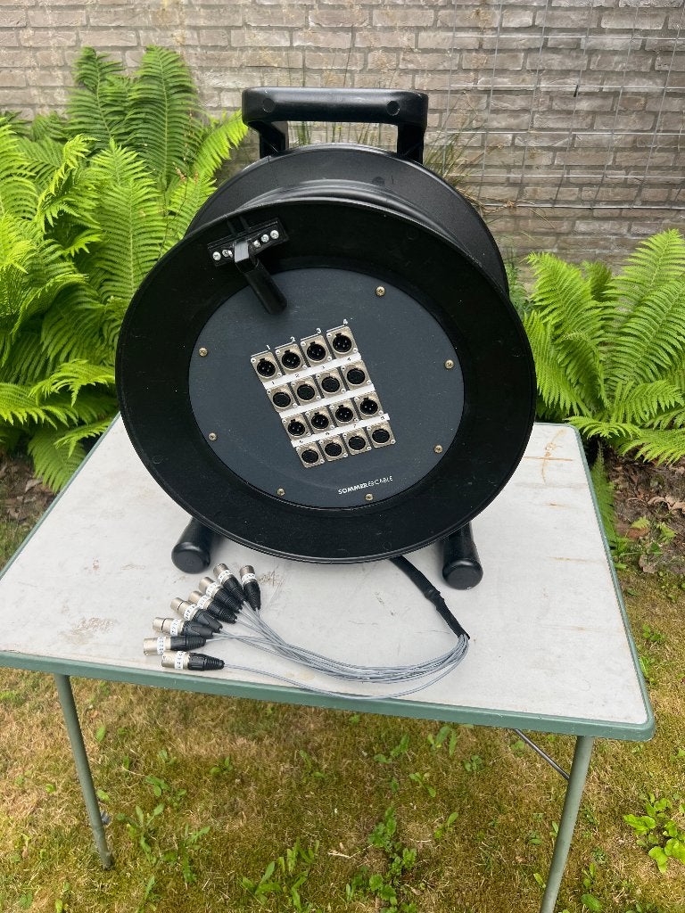 8-kanaals XLR multikabel Belden 30m op haspel, Ophalen, Gebruikt, Apparatuur