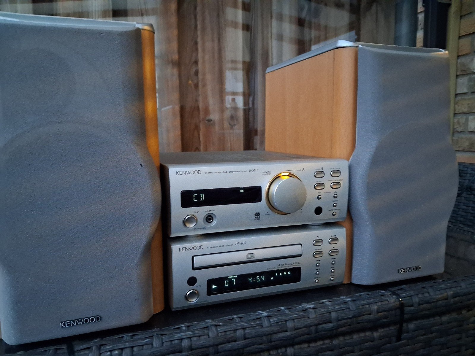 Kenwood R-SG7 Hifi Set versterker/tuner, CD-speler +Speakers, Overige merken, Gebruikt, Tuner of Radio, Ophalen of Verzenden