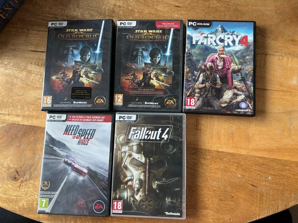 PC Games Bundel: Need for Speed, Fallout 4, Star Wars, Far C, Online, Gebruikt, Vanaf 18 jaar, Overige genres