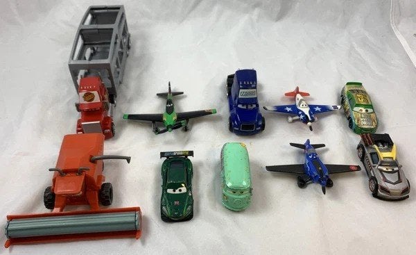 Disney Pixar Cars Set 10 Stuks Mattel Metaal Die-Cast