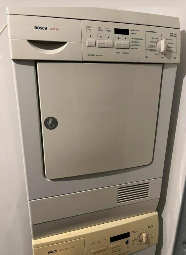 wasdroger bosch maxx wtl 6400 en wasmachine, condensdroger, Ophalen of Verzenden, Gebruikt, Condens, 85 tot 90 cm