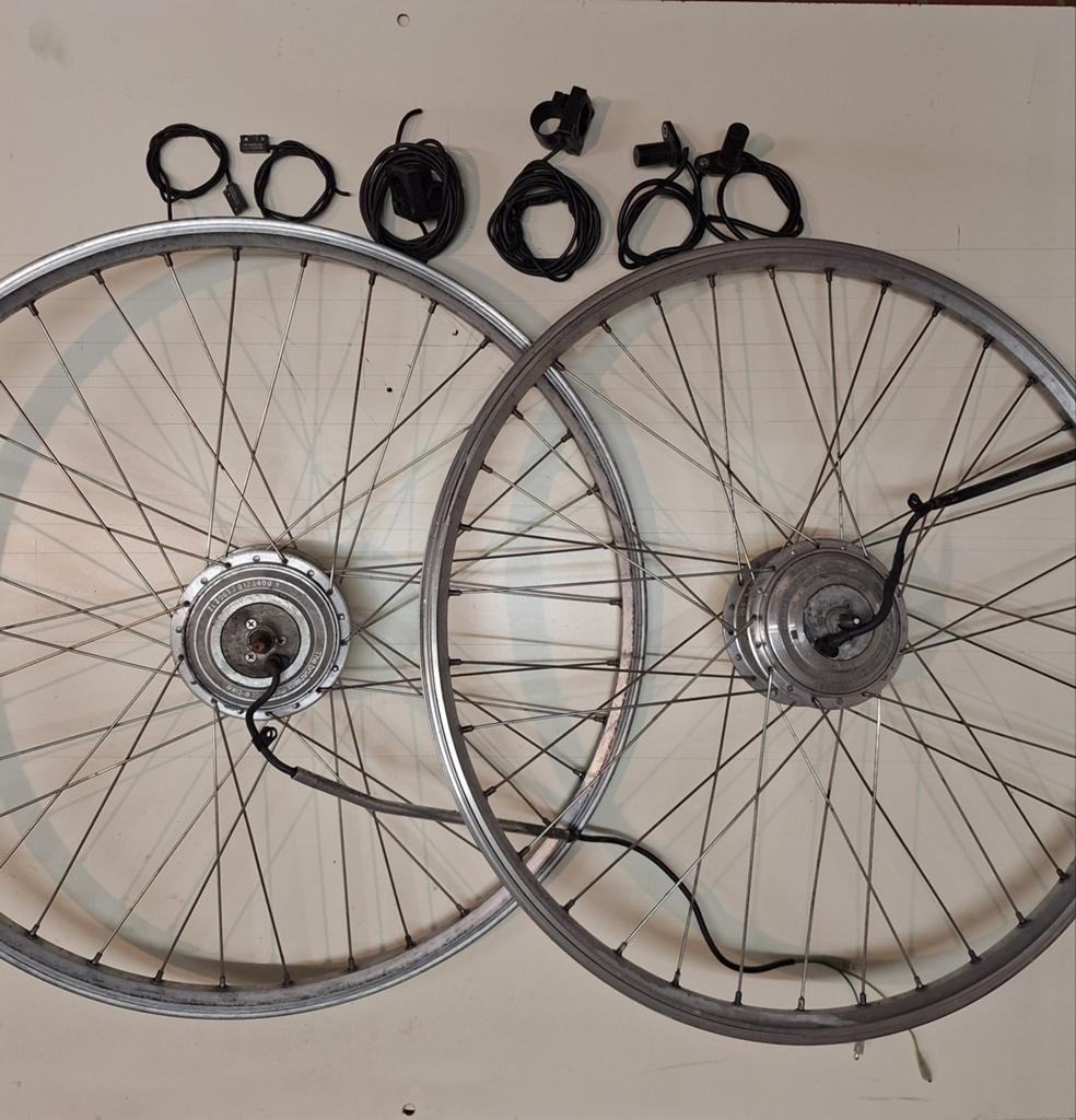 RIH elektrische fiets onderdelen: o.a. voorwielen met motor, Fietsen en Brommers, Fietsonderdelen, Ophalen of Verzenden, Elektrische fiets
