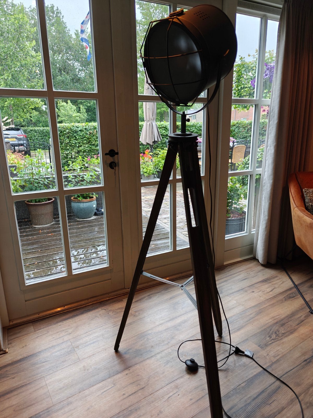 Retro sta lamp. Hoogte 156 cm. Prijs 25 euro., Ophalen of Verzenden, Zo goed als nieuw, 150 tot 200 cm