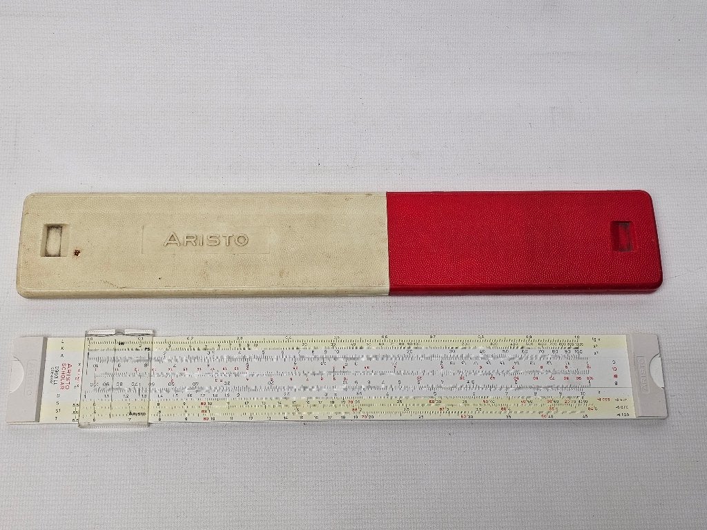 # Vintage Aristo Scholar 0903 LL Rekenliniaal met Doos, Ophalen of Verzenden