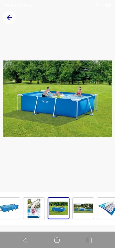 Intex Frame Zwembad - Rechthoekig Familiezwembad, Ophalen, Nieuw, Opzetzwembad, 200 tot 400 cm